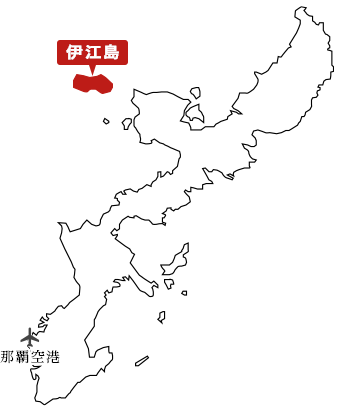 伊江島の地図